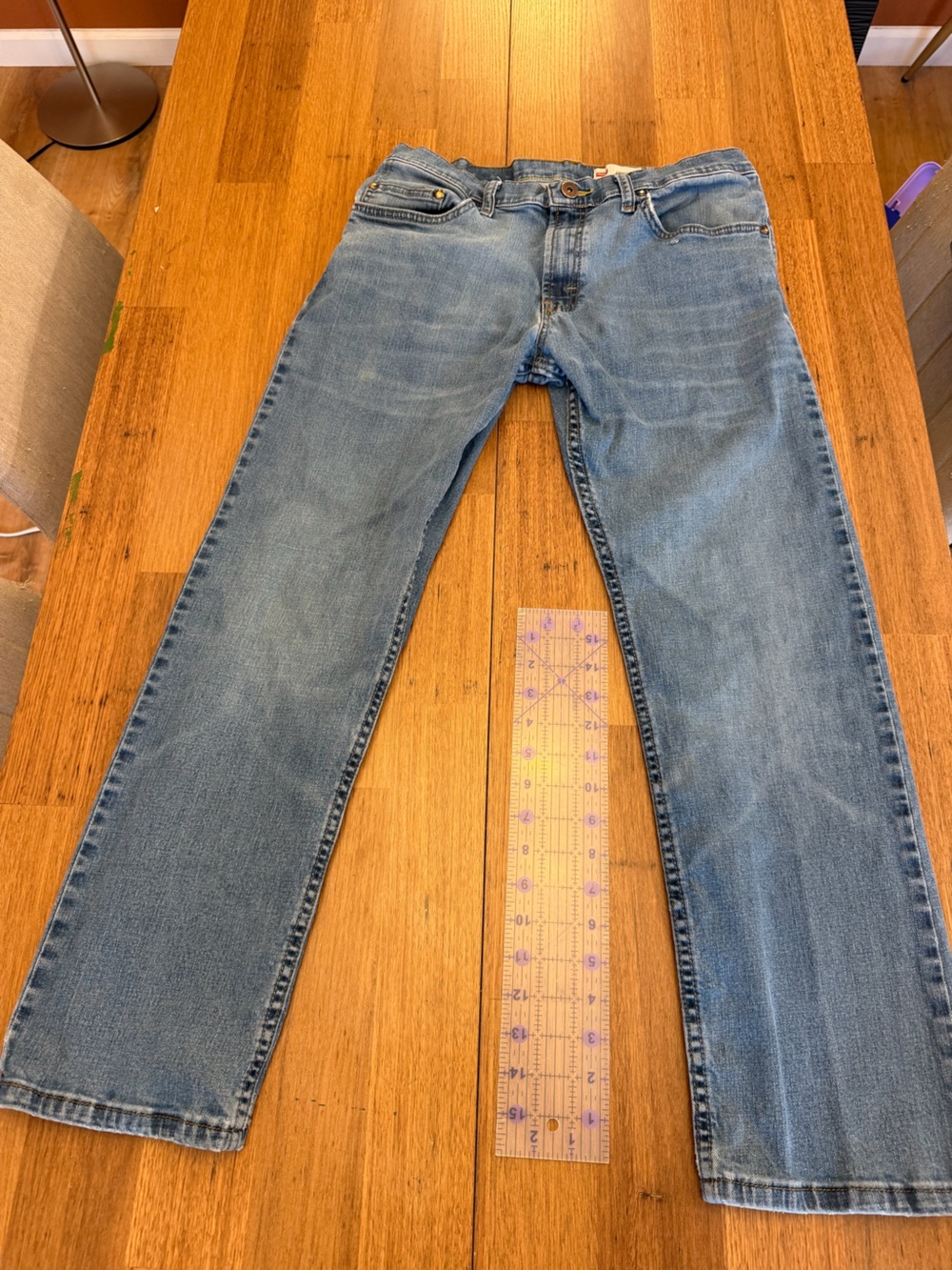 Wrangler Men's 32/30 Blue Slim Straight Jeans